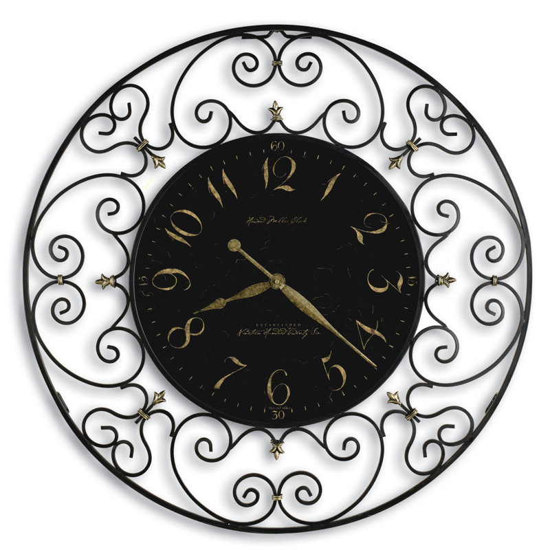Joline Metal Analog Wall Clock
