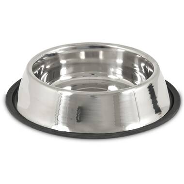 Orchids Aquae Cat Bowls Stainless Steel Dog Bowls With Rubber Base