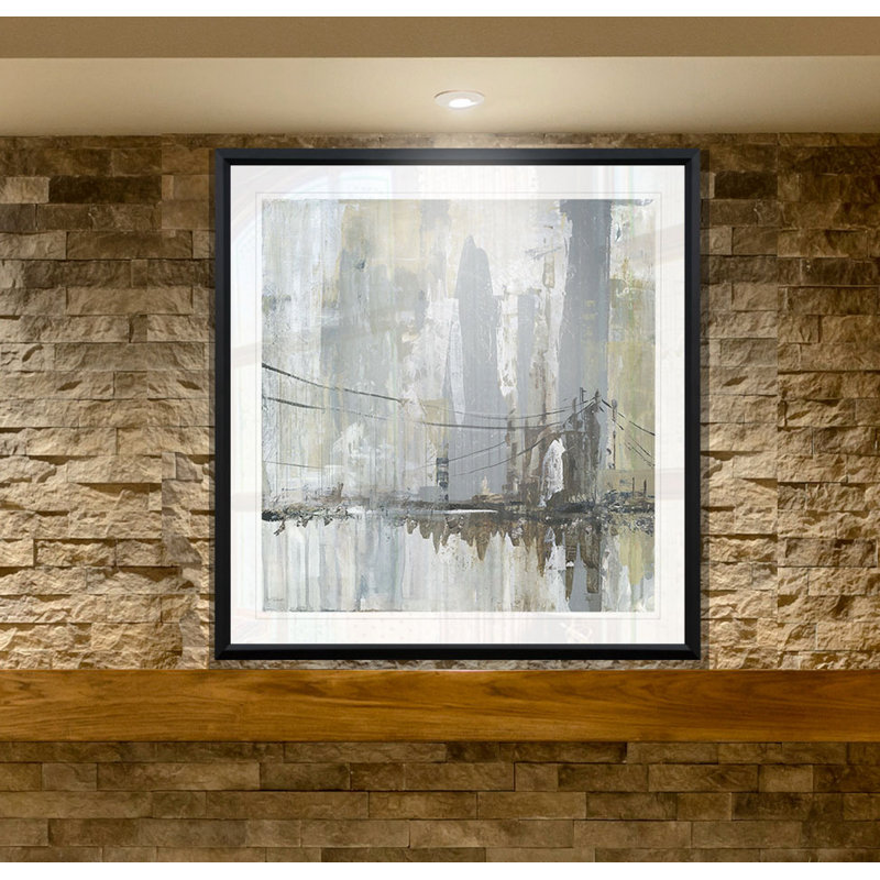 « midtown bridge ii », reproduction de peinture à l’huile sur toile tendue, H 30,5 po x l 30,5 po x P 1,5 po