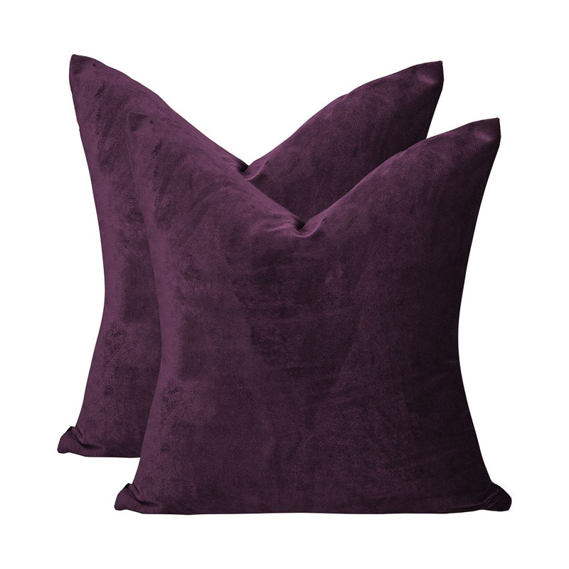 Matte Velvet Cushion Cover - 1 Pc, 30cm x 30cm, Palatinate Purple