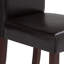 Chaise de salle à manger rembourrée Acadian Andover avec dossier capitonné et structure en bois massif-1108166077