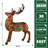 Fraser Hill Farm 5-Ft. Reindeer Holiday Figurine with Metallic Finish with Multi-Color LED Lights