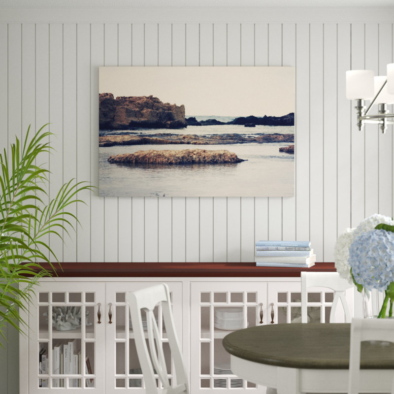 Mediterranean II by Sylvia Coomes - Print on Canvas, 81cm H x 122cm W, Black Floater Framed