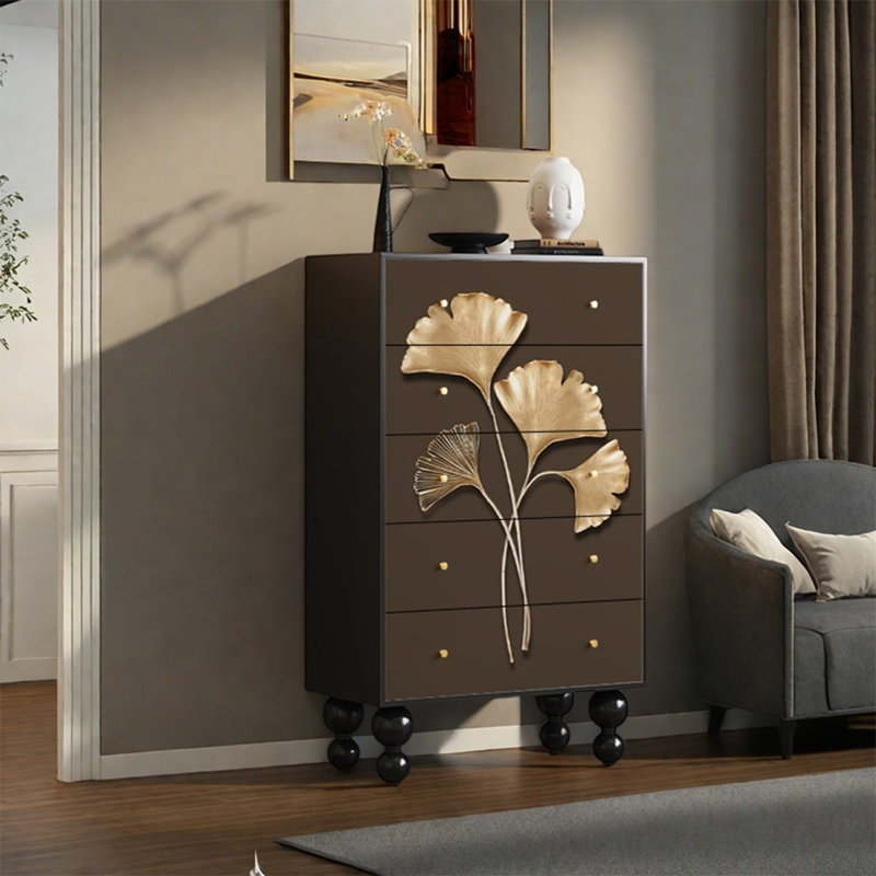 Armoire en bois avec plateau spacieux et grands tiroirs
