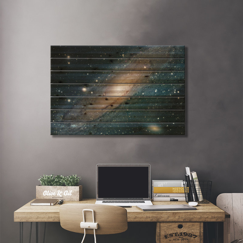 M31, galaxie d'Andromède I, H 18 po x l 26 po x P 1,5 po