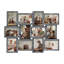 Cadre de collage intégré patiné et vieilli, cadre gris convenant aux photos standard de 4 x 6-890881448