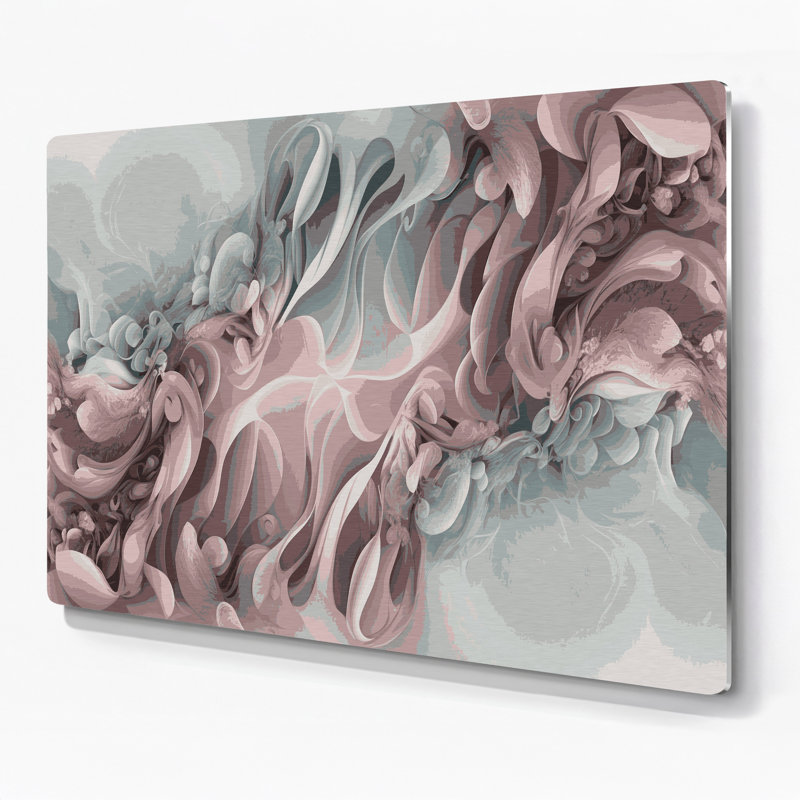 Gradient Abstract 75, art mural gris en métal, H 11 po x l 14 po