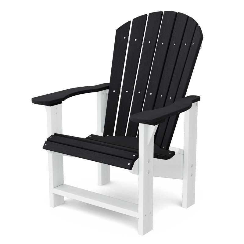 Chaise Adirondack droite Heritage, Noir / blanc