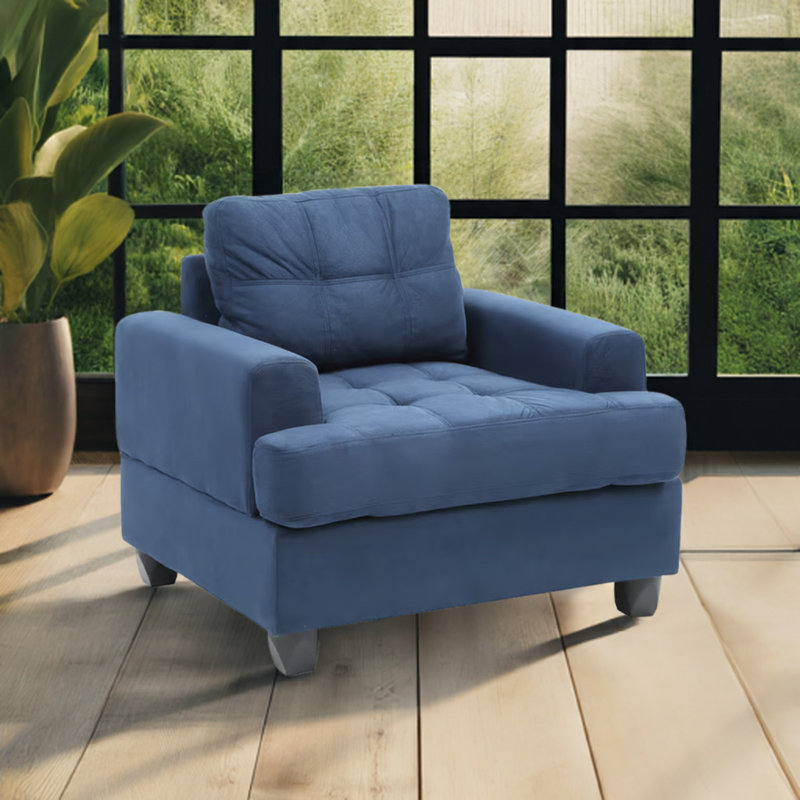 Chaise bleu marine Dijon, Tissu bleu marine