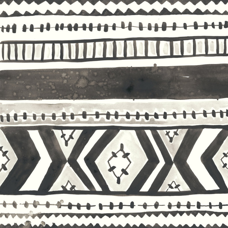 Tribal Echo II 1 Piece Wrapped Canvas Painting, 30cm H x 30cm W x 3.8cm D