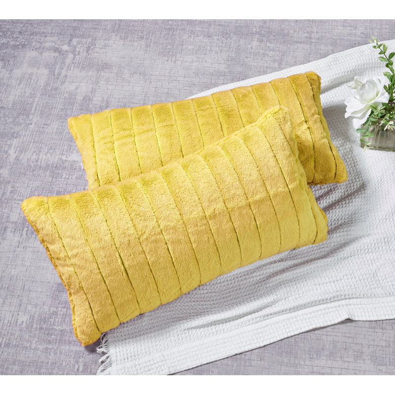Rectangular Lumbar Cushion Cover, Lemon Curry