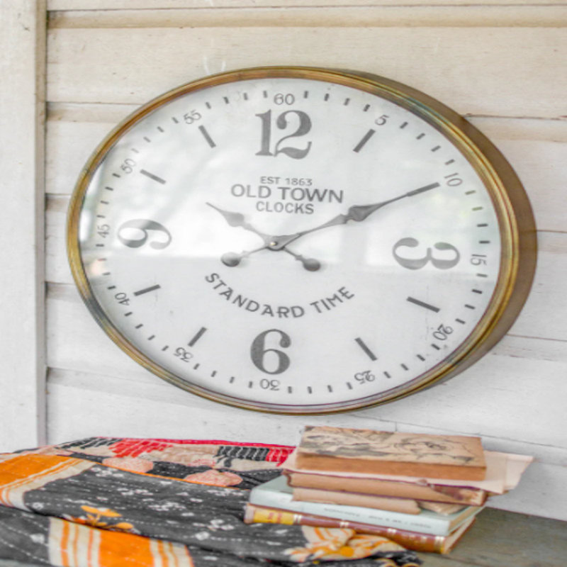  Horloge murale industrielle 23,5 po