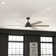 70" Warrant 6 - Blade LED Standard Ceiling Fan with Wall Control and Light Kit Included