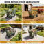 Chariot de jardin avec pneus gonflables, capacité de 600 lb