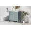 Meuble-lavabo vert 36 po avec lavabo, structure solide et panneau de fibres à densité moyenne, conception autoportante moderne