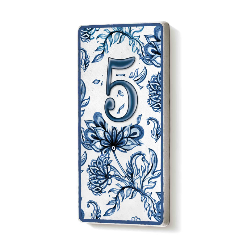 Ewers 15cm H Ceramic Self-Adhesive House Number