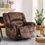 Fauteuil inclinable manuel très doux et surdimensionné de 40,9 po de largeur avec garniture cloutée (ensemble de 2)-345661243