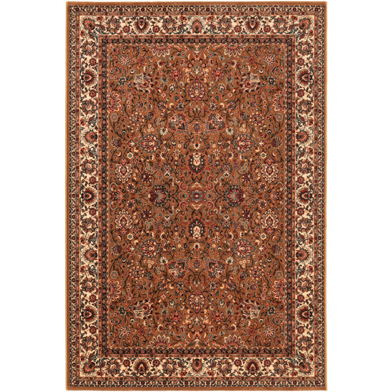 Branches Machine Woven Wool Dark Gold Rug, Rectangle 200 x 300cm