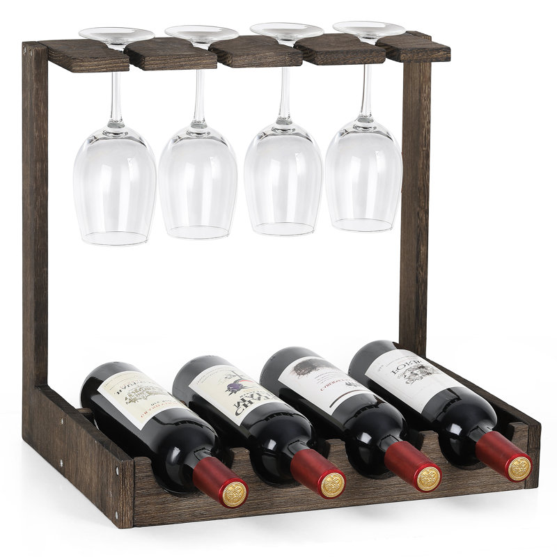 Armoire de présentation en verre sur pied, Brun foncé