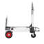 Chariot de manutention pliable en aluminium, 2 en 1, capacité 180 kg, avec roues en caoutchouc pour le transport et la manutention en entrepôt, chariot industriel robuste et pliable, idéal pour les supermarchés et les jardins.