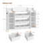 Toy Storage Units for Kids, Children's Toy Organiser with 8 Fabric Bins, Kids Bookcase with Display Rack for Bedroom, Nursery, Playroom, Kindergarten, White-141851772