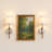 18.4Inch Armed Wall Sconce With Empire Shade