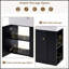 Meuble-lavabo flottant moderne de 21,6 po avec lavabo en céramique et rangement à droite, parfait pour les espaces compacts-1565815434
