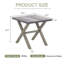 Table d'appoint carrée d'extérieur en aluminium-114222592