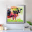 Sainte vache! - Peinture sur toile encadrée-581871139-581871140