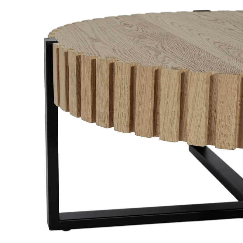 Table basse ronde, table basse cylindrique Handcraft