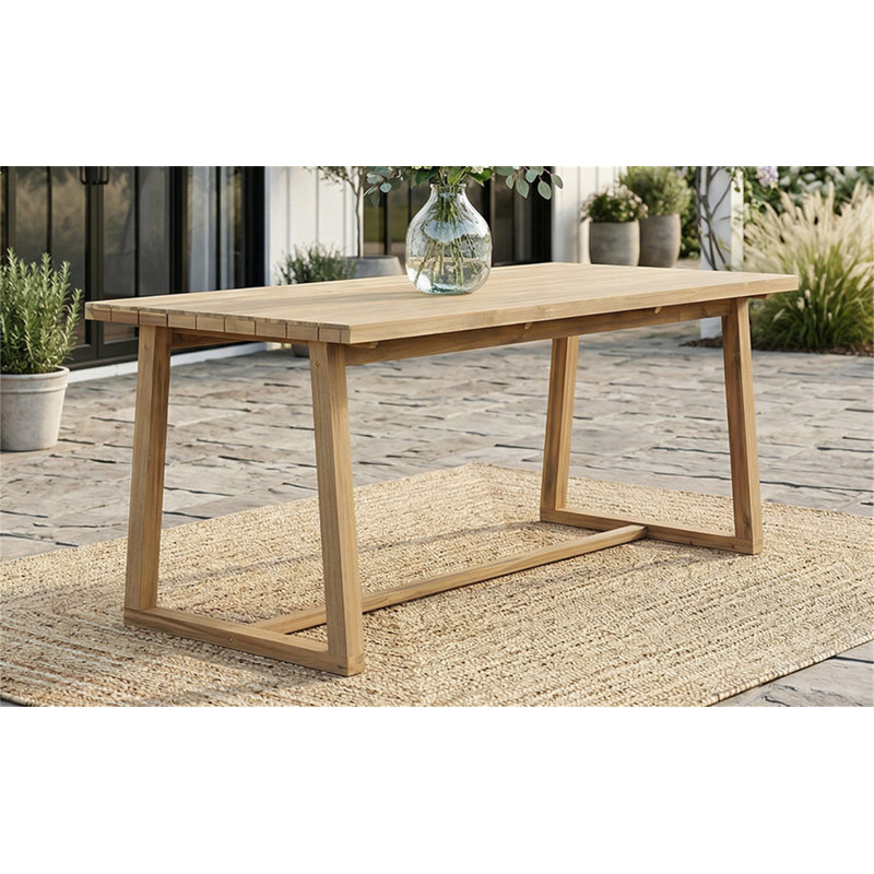 Table d'extérieur pour patio, cour arrière, jardin, Grey