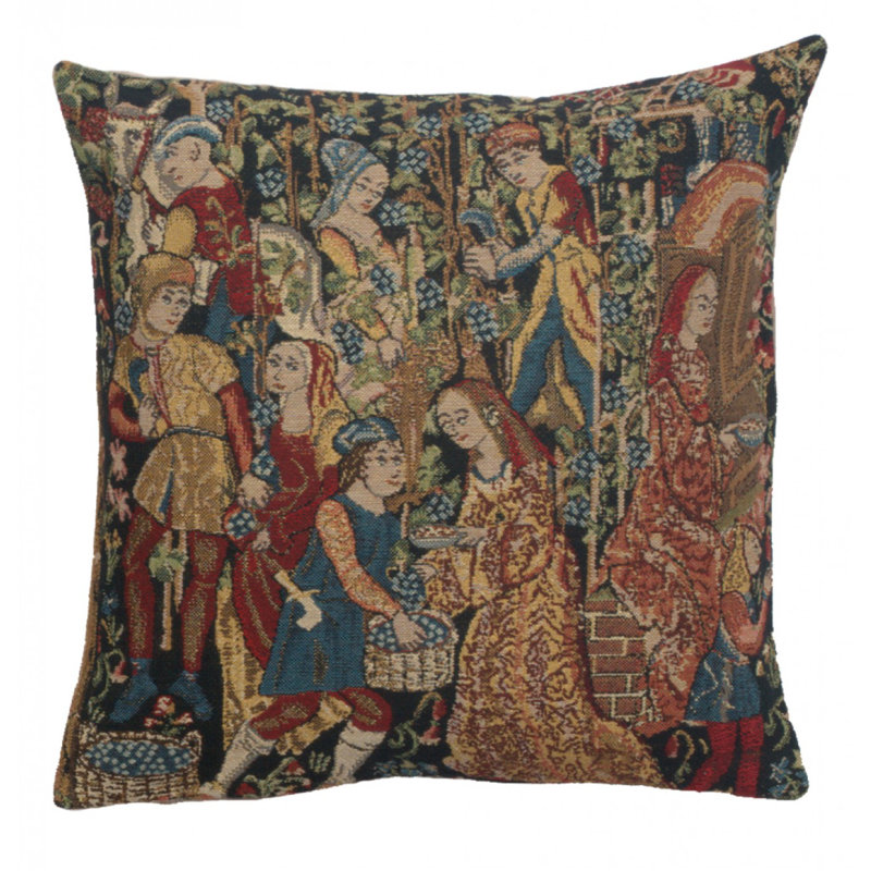 Floral Cotton Blend Pillow Cover