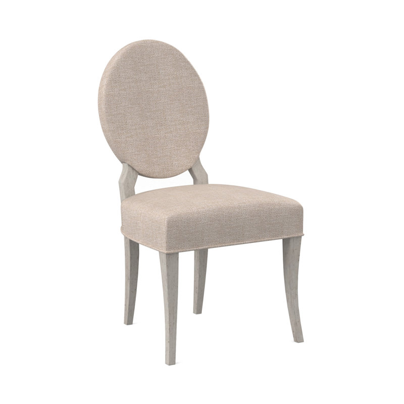 Chaise de salle à manger Cameo, Bisque, Filigrane ivoire 100% polyester