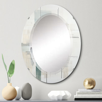 Skelsmergh - Miroir mural moderne ovale