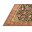 Tapis oriental brun en laine et polyester tissé à la machine 4 pi x 6 pi Jezer