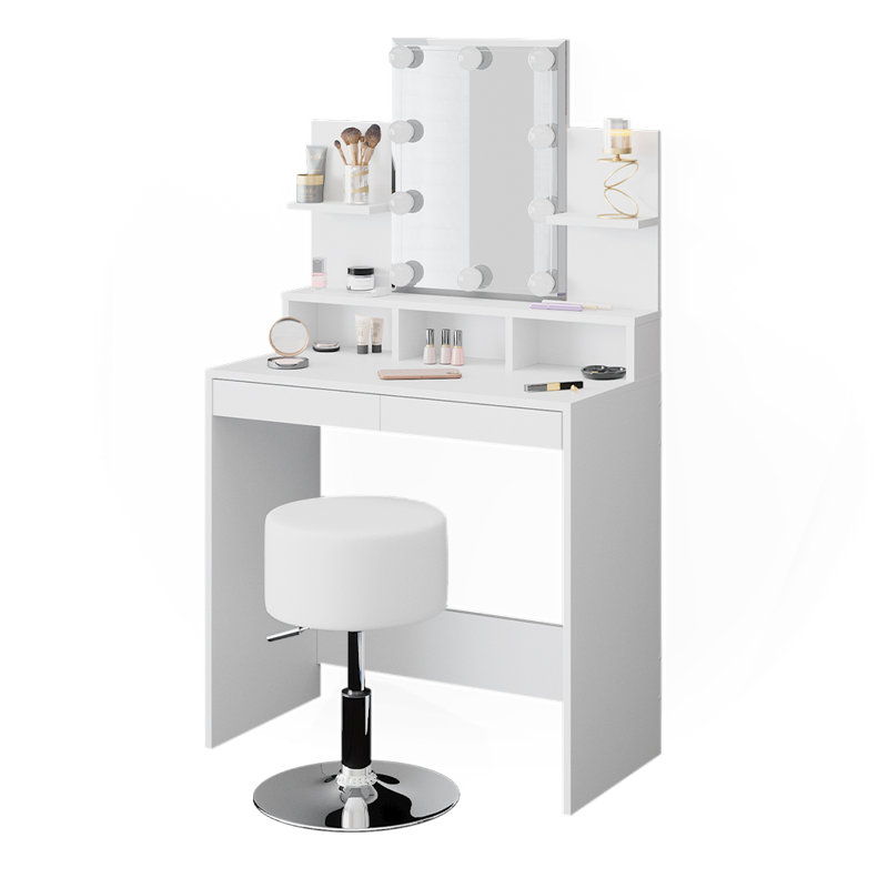 Lacey-Jade Dressing Table with Mirror