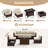 Bhairavi Wicker - Person Modular Patio Conversation Set with Cushions-663894002-630016994
