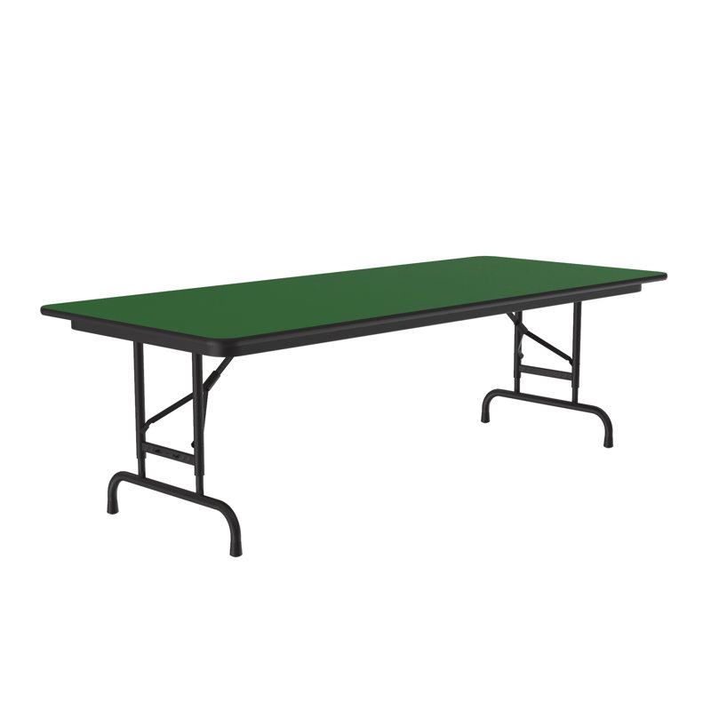Rectangular Folding Table, Green, 32" H x 72" L x 30" D