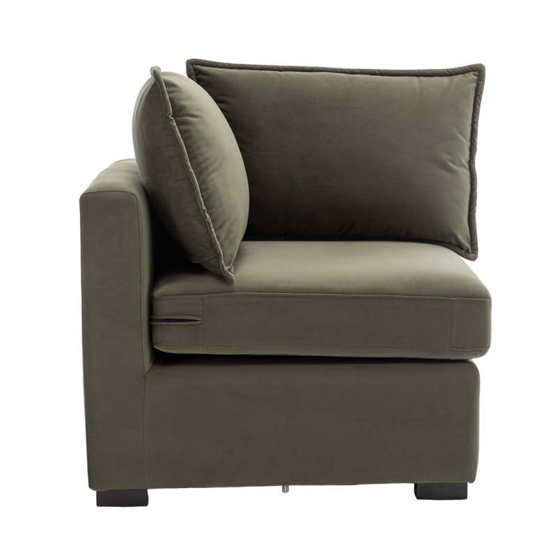 Fauteuil d'appoint Bennett, Polyester vert