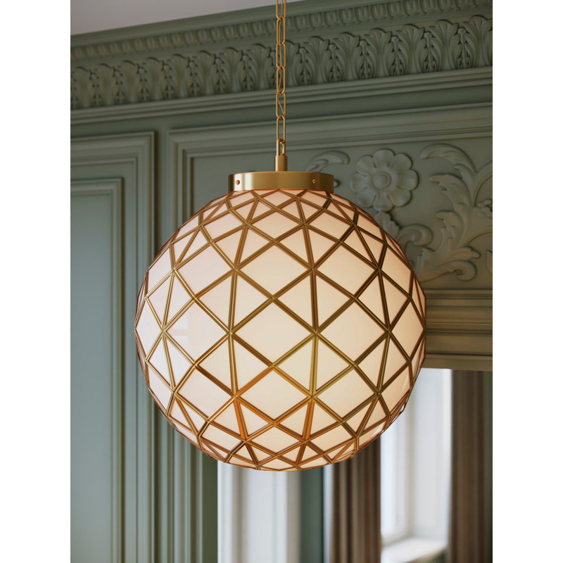Polyhedron 1 - Light Pendant, 97.5" H x 20.5" W x 20.5" D