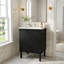 Meuble-lavabo autoportant avec lavabo en céramique, portes à fermeture en douceur et tablettes intégrées-128923439-128923441