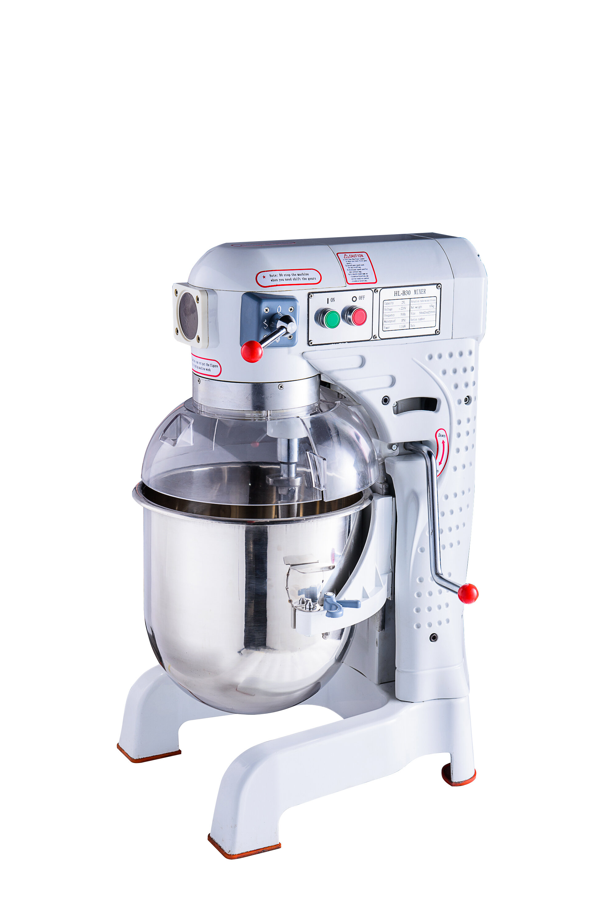CO-Z Commercial 3 Speed Dough Food Mixer Stainless Steel Blender