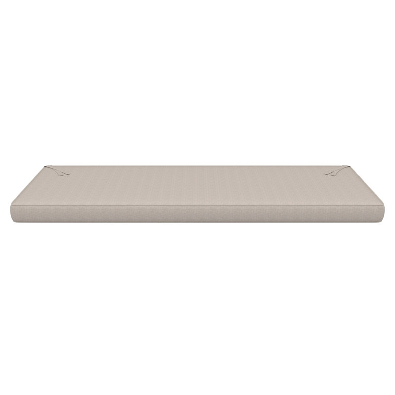 Sunbrella® Outdoor Bench Seat Cushion, 48" W x 18" D, Cast Silver