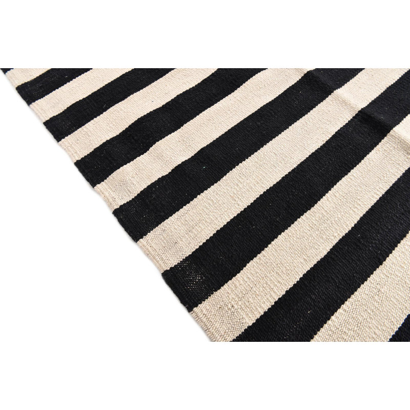 Tapis noir et blanc Mulloy