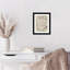 «Staccato Ink Marks on Warm Grey and White» par Pearlstein Wood, reproduction d'art encadrée-1013472211-1013472212