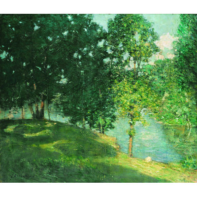 Après-midi réflexion - peinture sur toile tendue