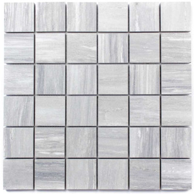Carreau de mosaïque en porcelaine mate pour plancher et mur 2 po x 2 po Penthouse