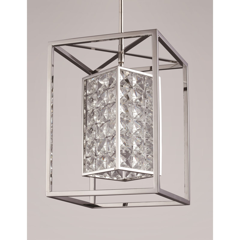Luminaire suspendu carré 1 lumières Honora