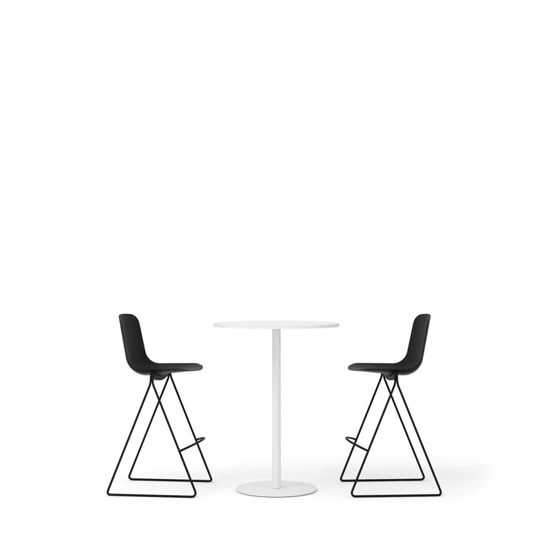 Porte-clés, ensemble de tables debout Tucker, Noir, noir, noir, noir