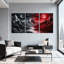 «Landscape & Nature Mountain Landscape Moon Red Sky Reflection», peinture-1239557451